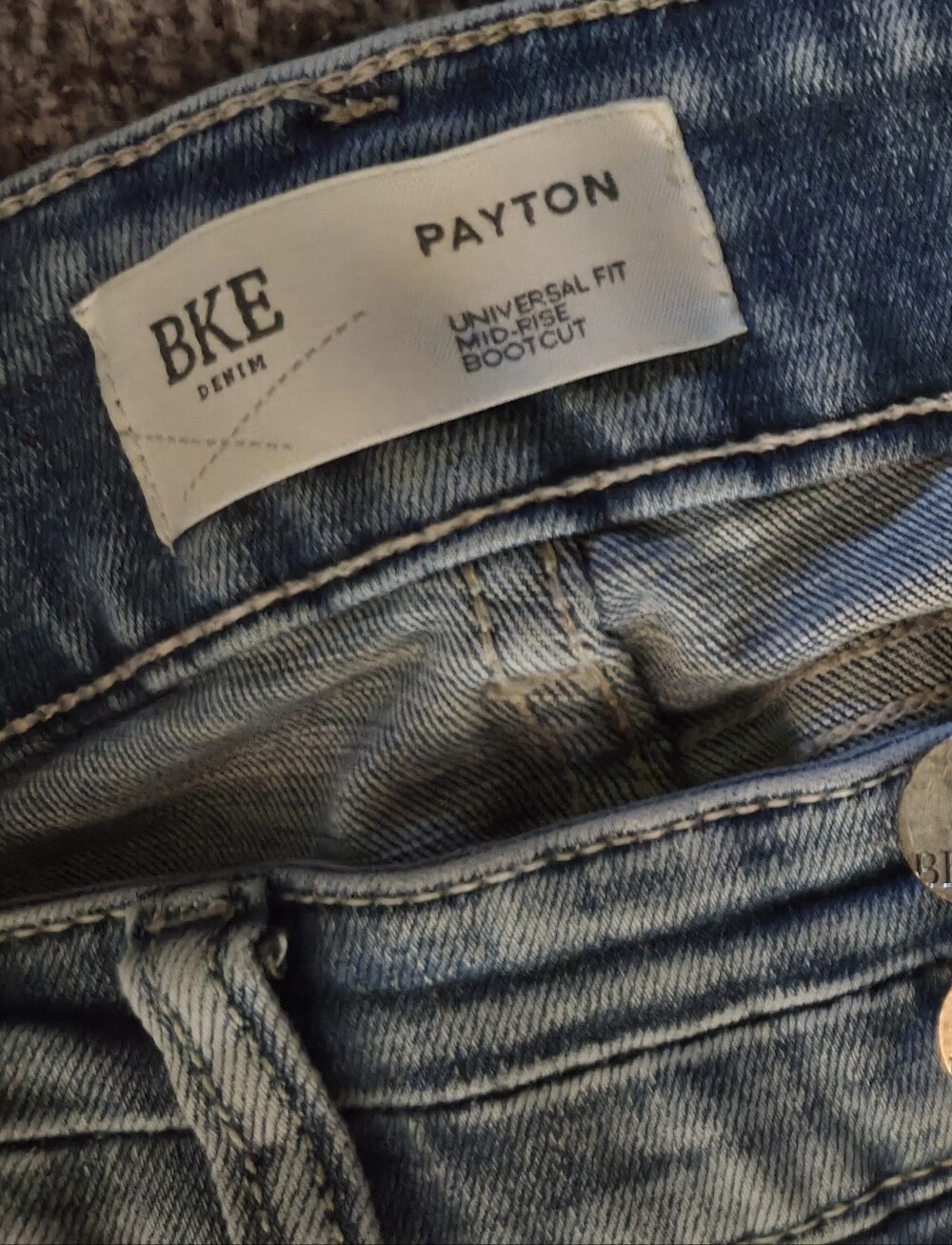 BKE Payton Mid-Rise Bootcut Jeans 26x31.5 - Light Blue Wash